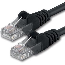 Cavo Ethernet RJ45 Categoria 6 nero  - 1